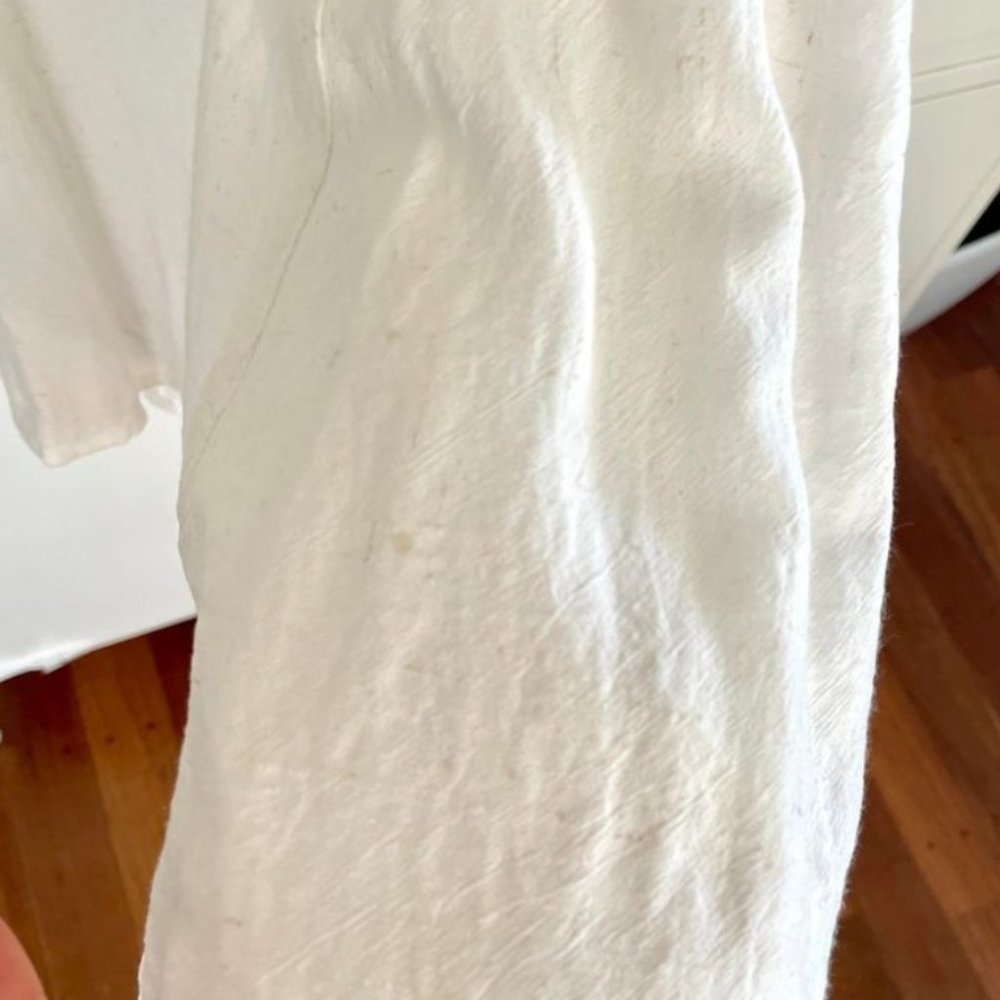 XS ROWIE THE LABEL White cross over back lined mini dress beach - Picture 6 of 8